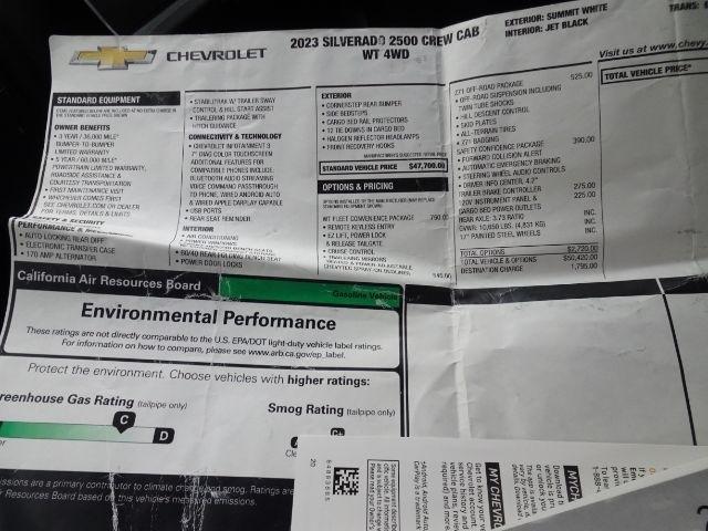 Chevrolet Silverado 2500HD 4WD Crew Cab 172" Work Truck 2023