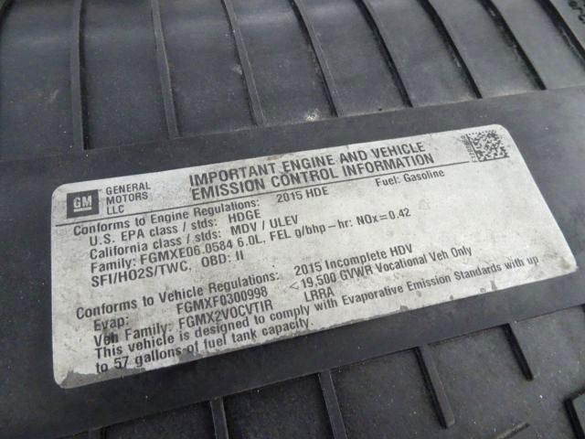 Chevrolet Express Commercial Cutaway 3500 Van 139" 2015
