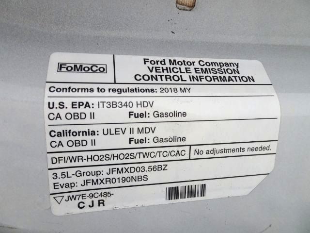 Ford Transit Van T-250 148" Med Rf 9000 GVWR Sliding RH Dr 2018