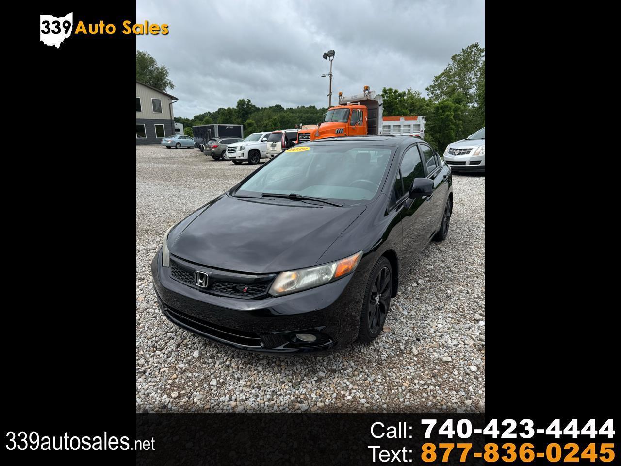 2012 Honda Civic Sdn 4dr Man Si