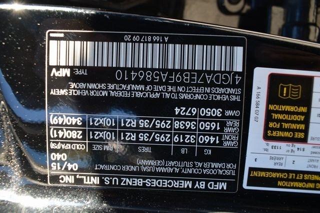 Mercedes-Benz M-Class 4MATIC 4dr ML 63 AMG 2015