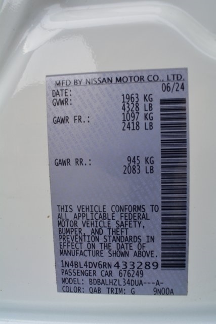 Nissan Altima 2.5 SV Sedan 2024