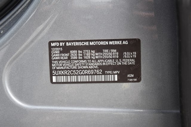 BMW X5 RWD 4dr sDrive35i 2016