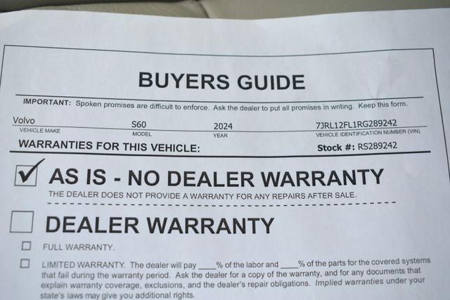 Volvo S60 B5 FWD Plus Dark Theme 2024