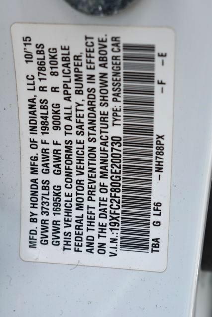 Honda Civic Sedan 4dr CVT EX w/Honda Sensing 2016