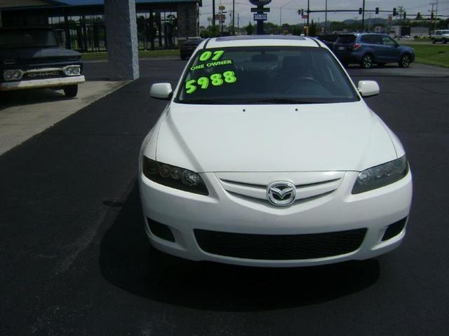 White 2007 Mazda MAZDA6 Sedan Front-Wheel Drive Automatic