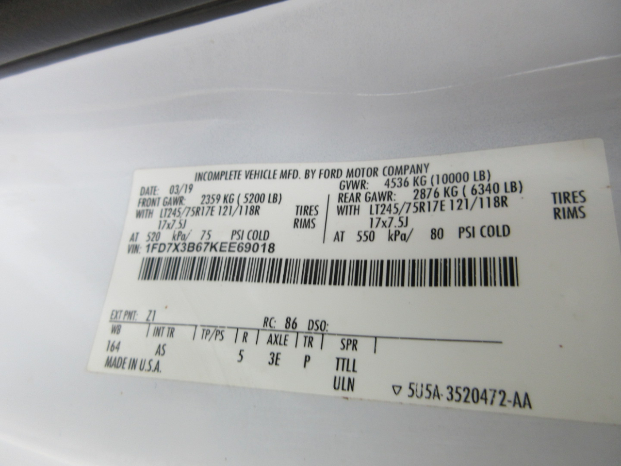 Ford F-350 SD XL SuperCab 4WD 2019