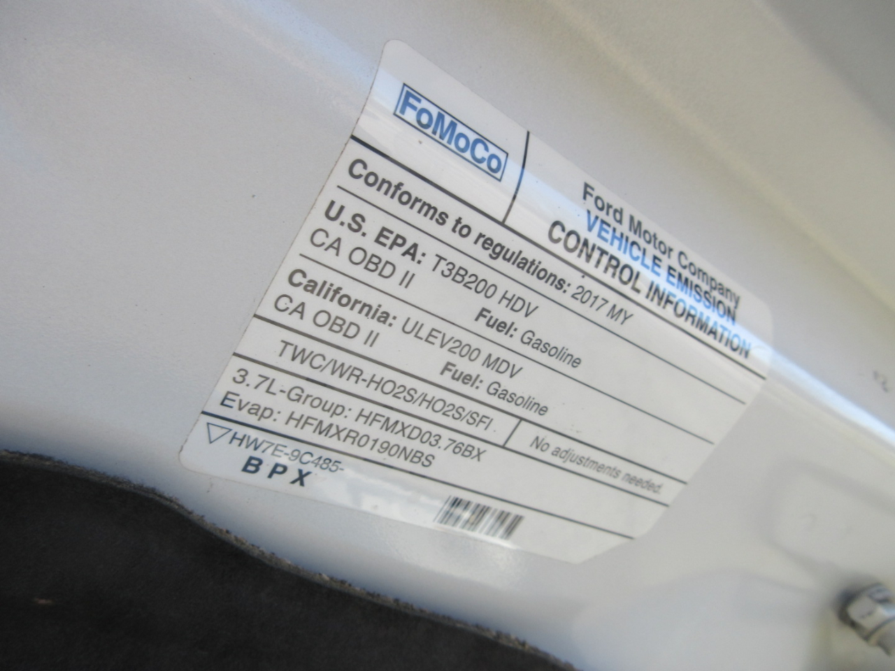 Ford Transit 250 Van Low Roof w/Sliding Pass. 130-in. WB 2017