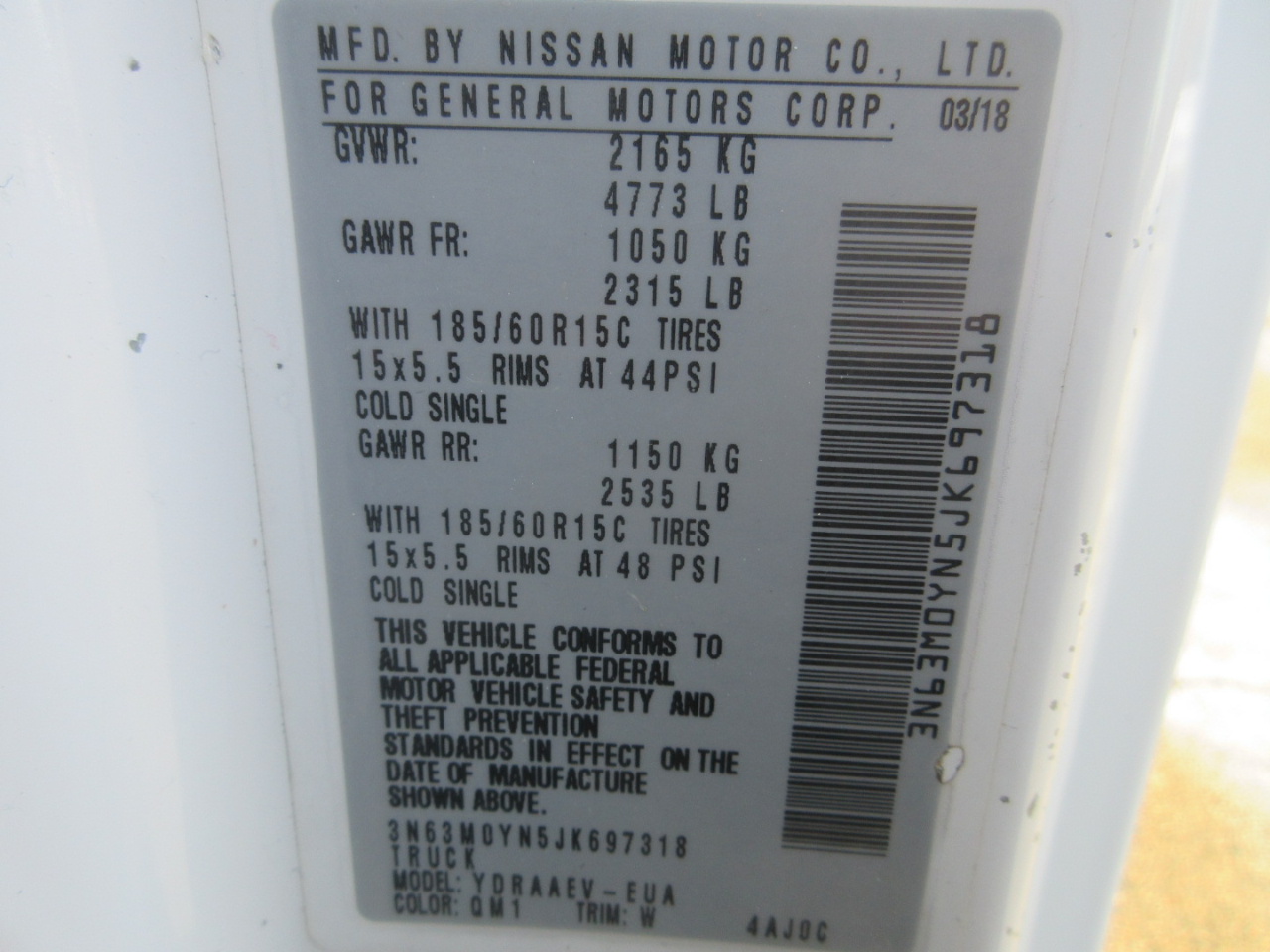 Chevrolet City Express LS 2018