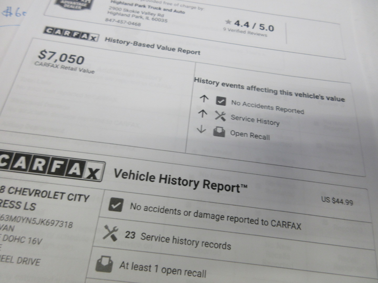 Chevrolet City Express LS 2018