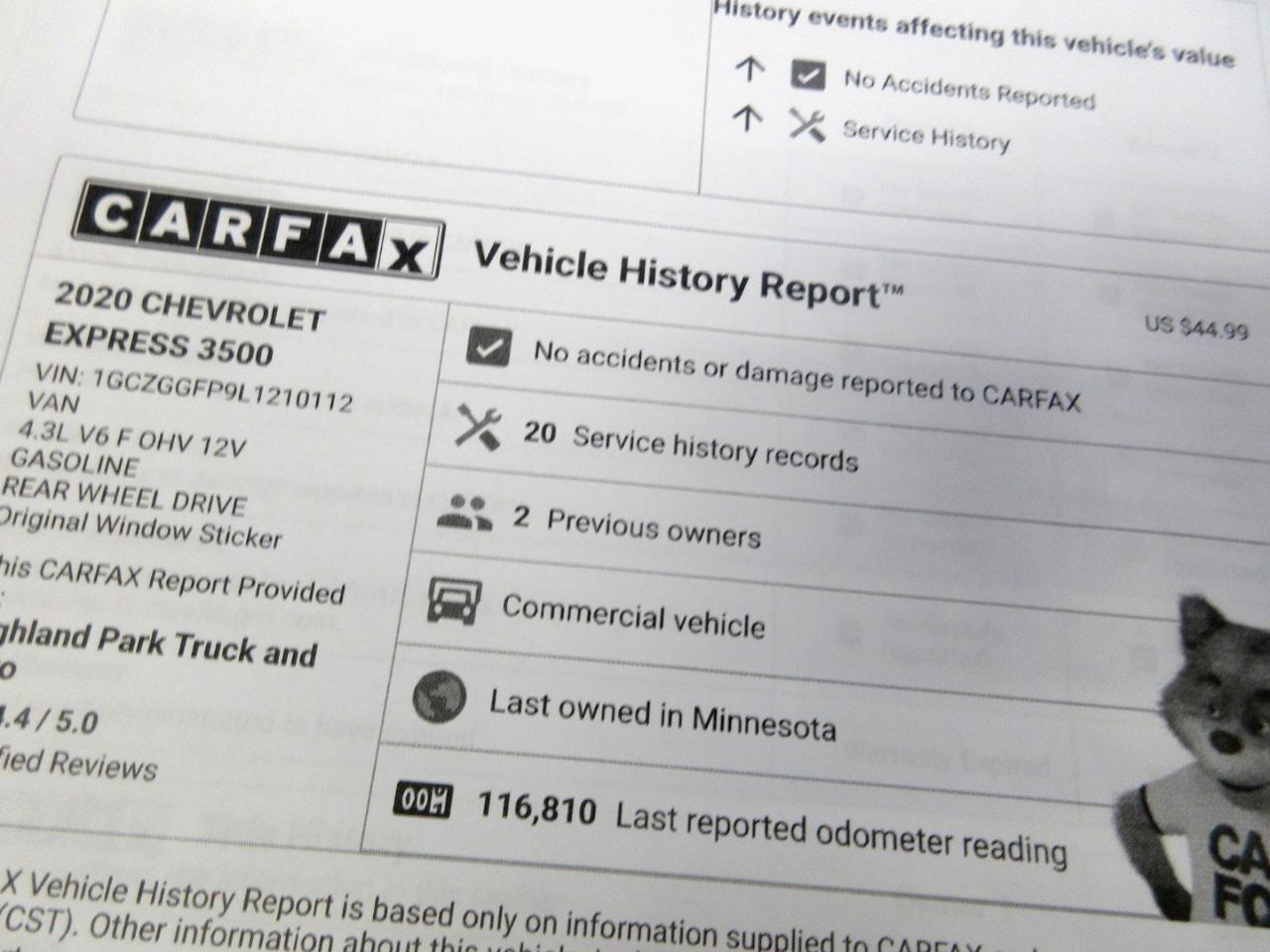 Chevrolet Express 3500 Cargo 2020