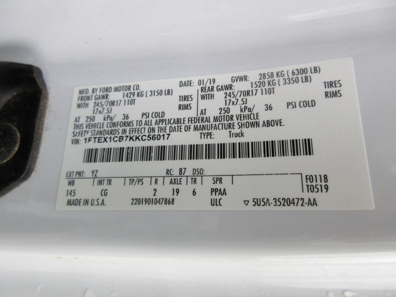 Ford F-150 XL SuperCab 6.5-ft. Bed 2WD 2019