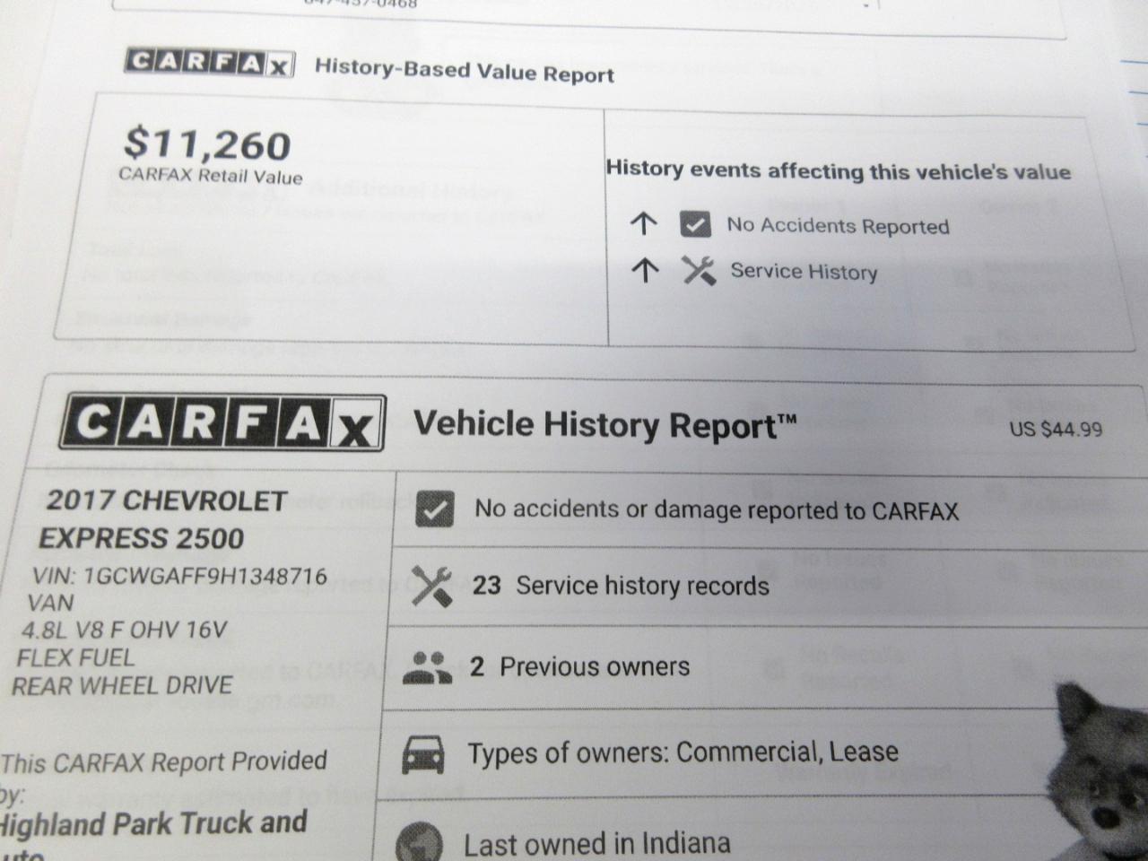 Chevrolet Express 2500 Cargo 2017