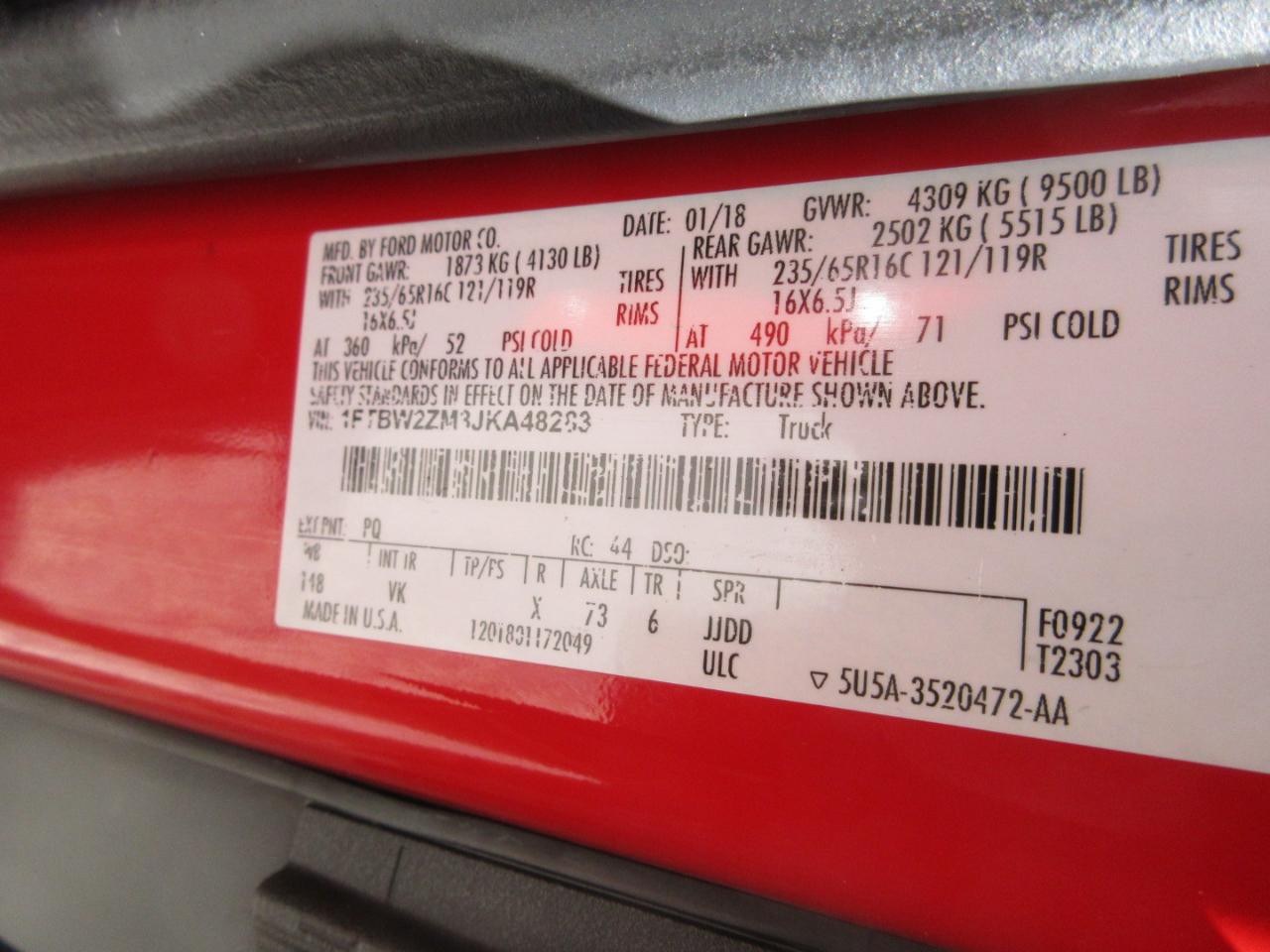 Ford Transit 350 Van Low Roof 60/40 Pass. 148-in. WB 2018