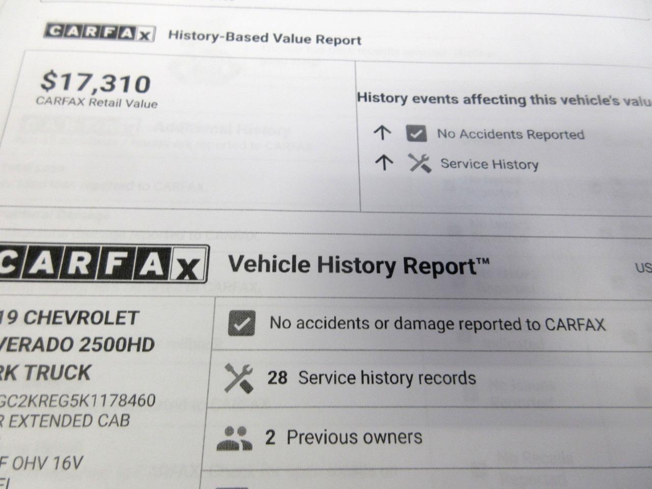 Chevrolet Silverado 2500HD Work Truck Double Cab 4WD 2019