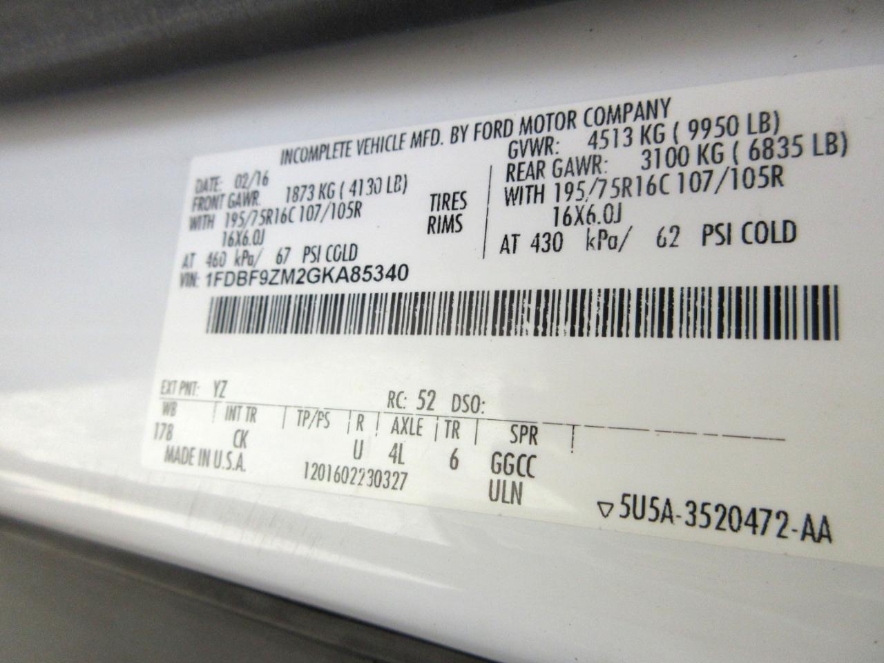 Ford Transit T-350 HD DRW 2016