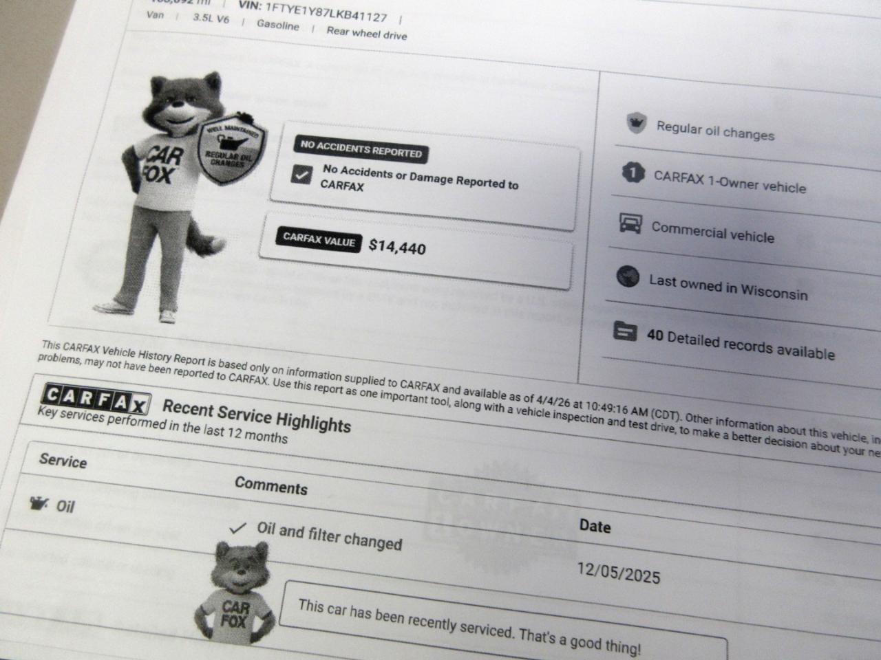 Ford Transit 150 Van Low Roof w/Sliding Pass. 130-in. WB 2020