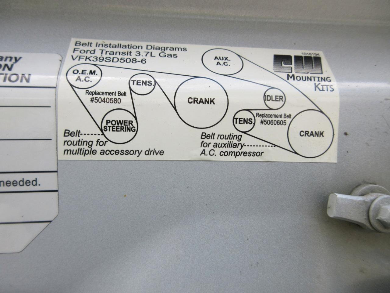 Ford Transit Van T-350 148" Med Rf 9500 GVWR Sliding RH Dr 2019