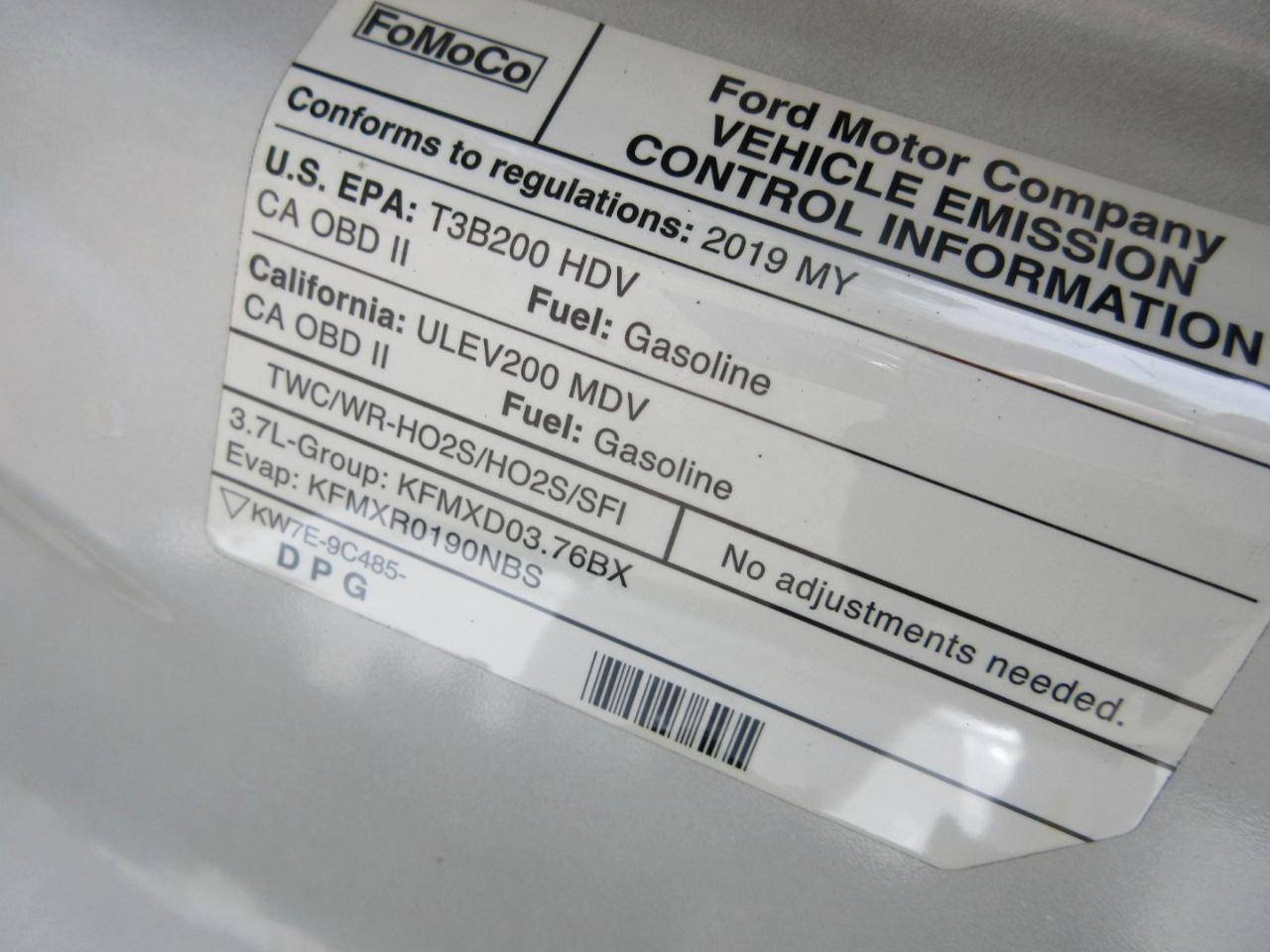 Ford Transit Van T-150 130" Low Rf 8600 GVWR Sliding RH Dr 2019