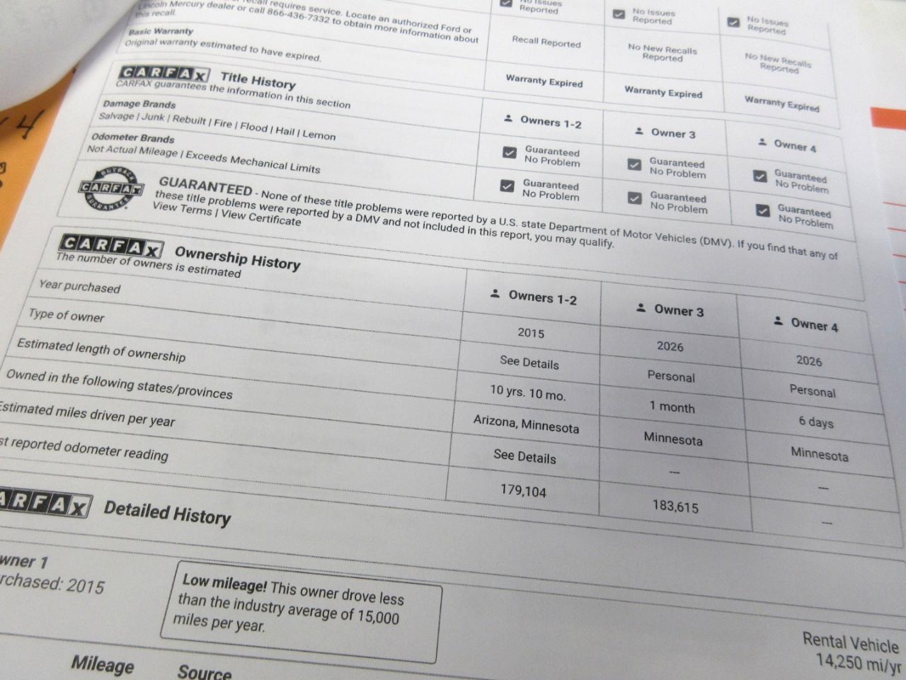 Ford Transit Cargo Van T-250 130" Low Rf 9000 GVWR Swing-Out RH Dr 2015