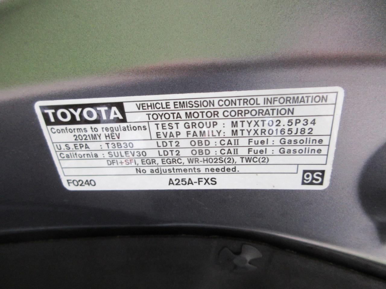 Toyota Highlander Hybrid XLE FWD (Natl) 2021