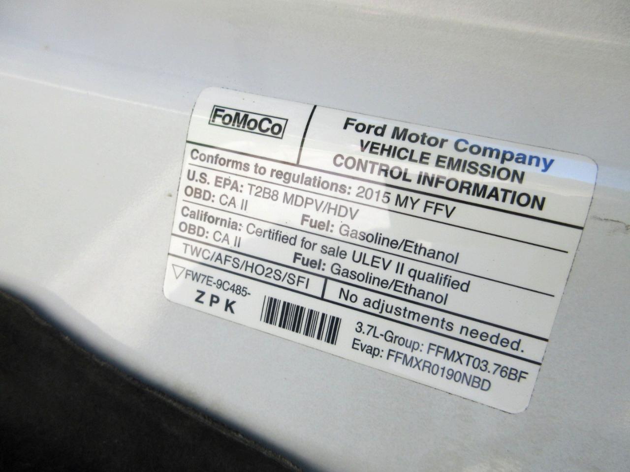 Ford Transit Cargo Van T-150 130" Low Rf 8600 GVWR Swing-Out RH Dr 2015