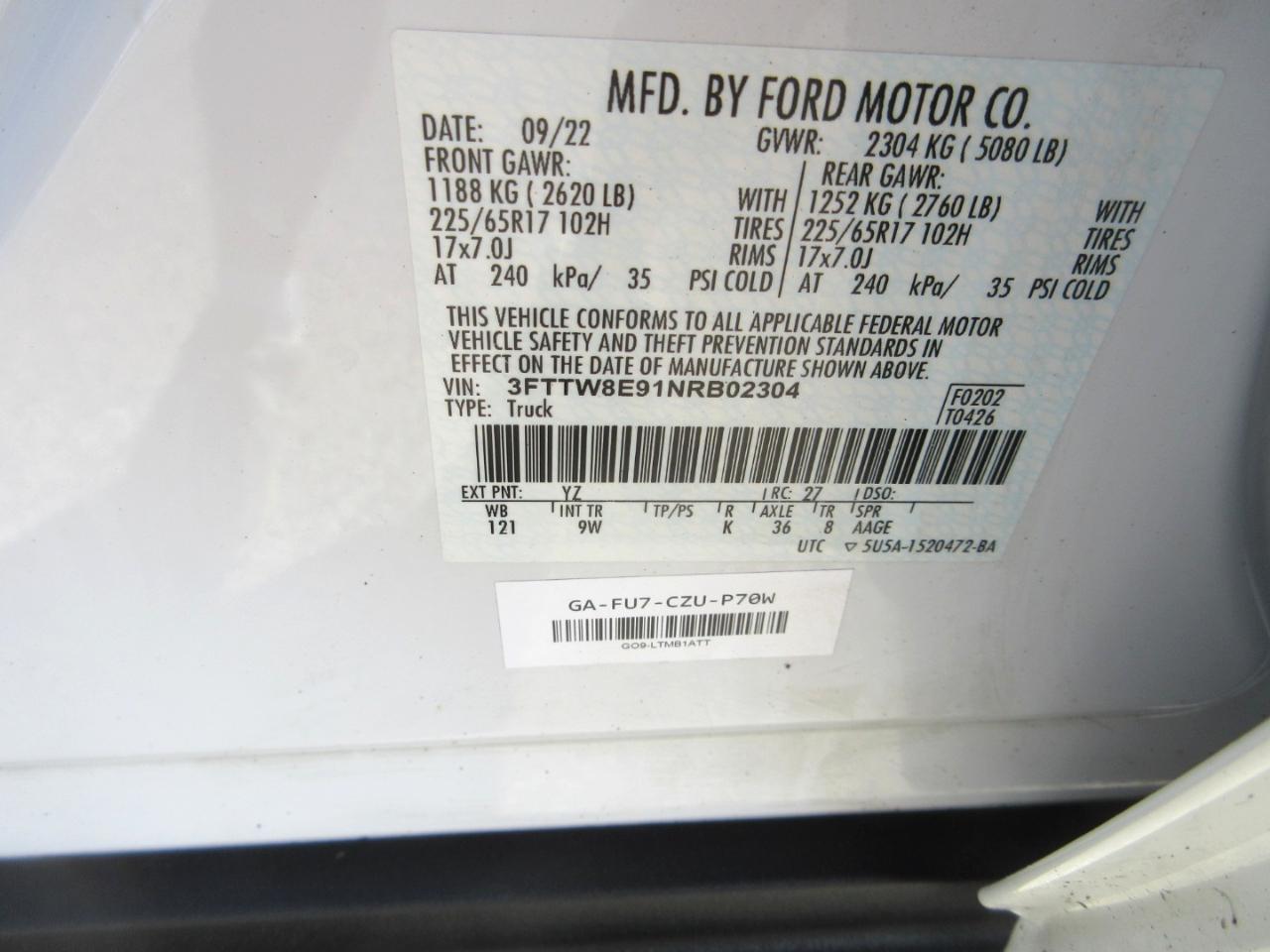 Ford Maverick XL FWD SuperCrew 2022