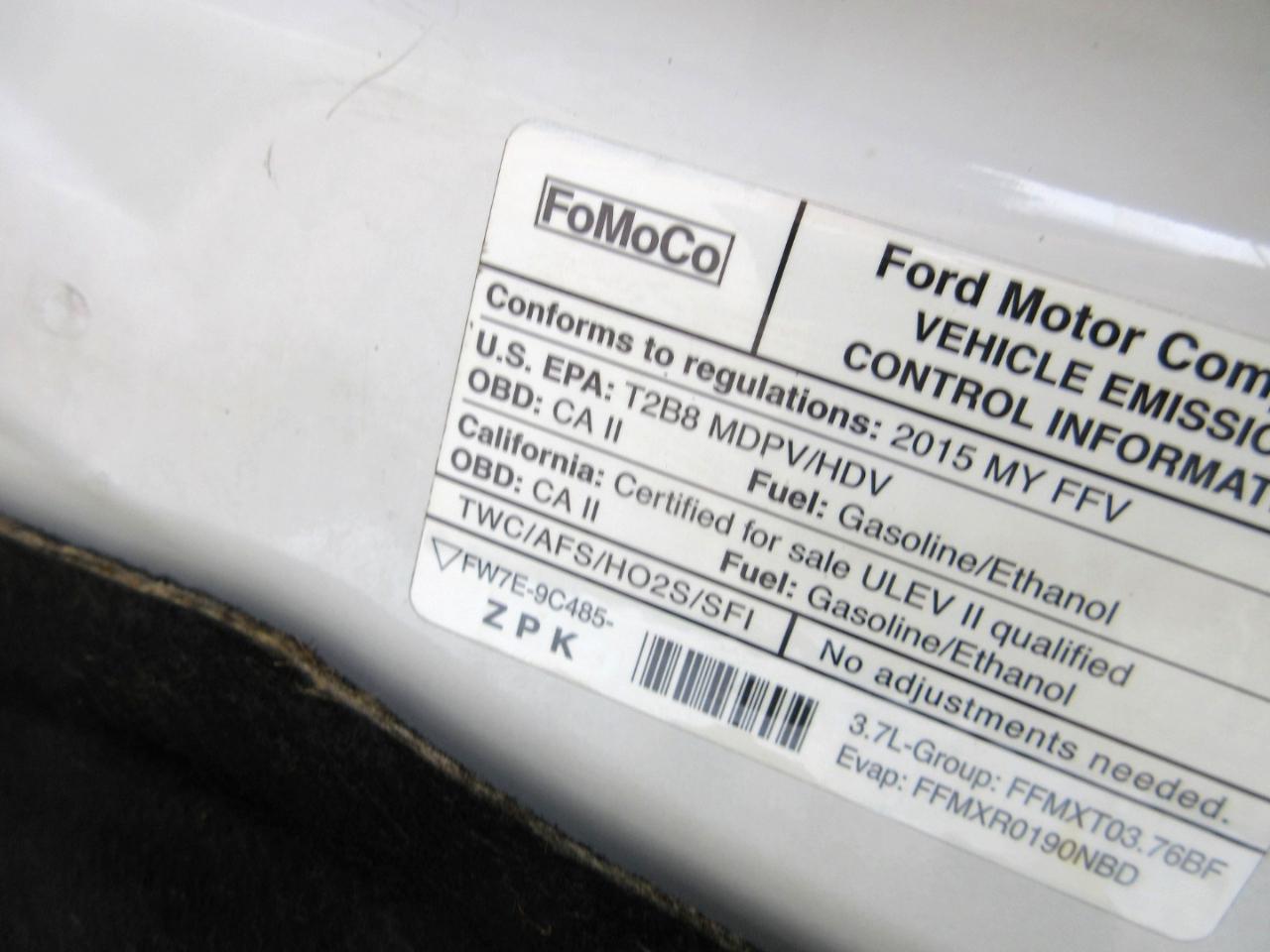 Ford Transit Cargo Van T-150 148" Low Rf 8600 GVWR Sliding RH Dr 2015