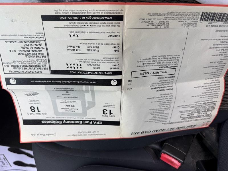 RAM 1500 SLT Quad Cab 4WD 2010