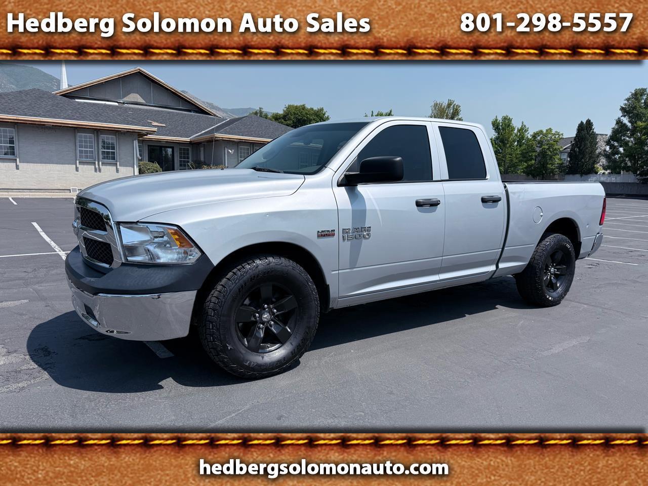 Silver 2015 RAM 1500 Pickup Truck Four-Wheel Drive Automatic