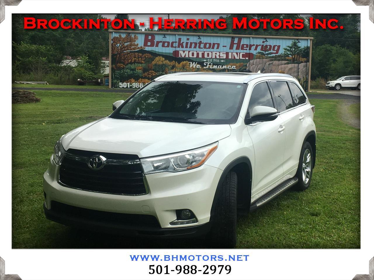 Toyota Highlander FWD 4dr V6 Limited (Natl) 2016