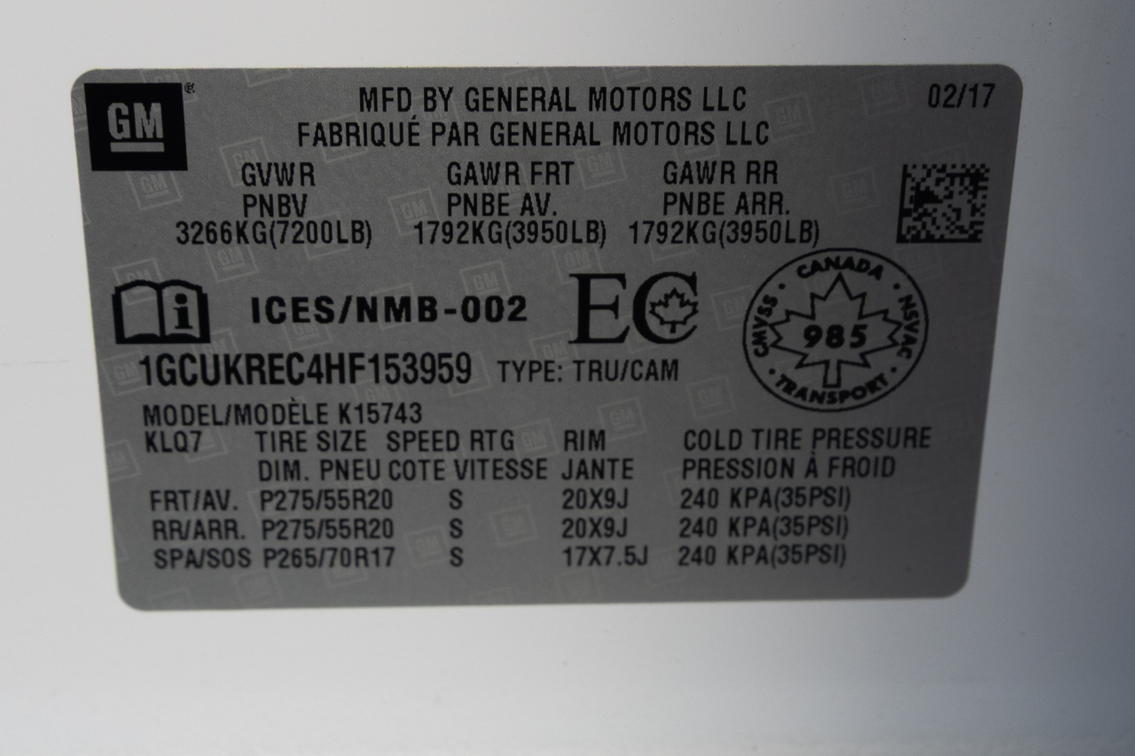 Chevrolet Silverado 1500 LT Crew Cab 4WD 2017