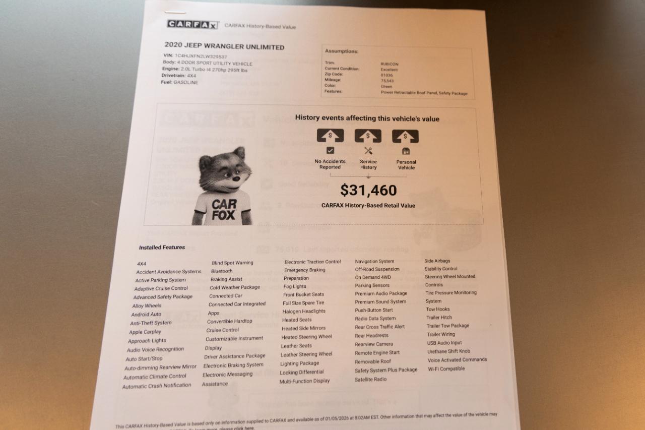 Jeep Wrangler Unlimited Rubicon Recon 2020