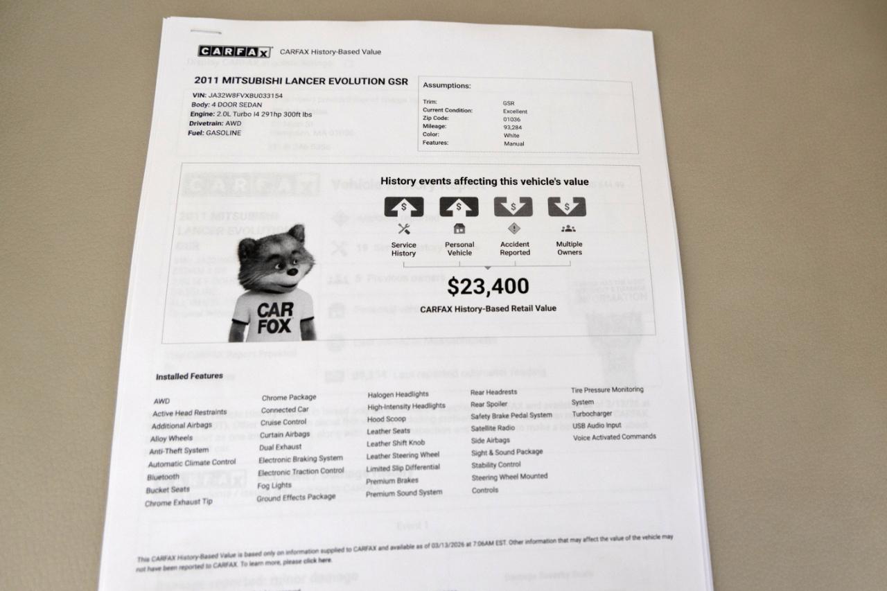 Mitsubishi Lancer Evolution GSR 2011