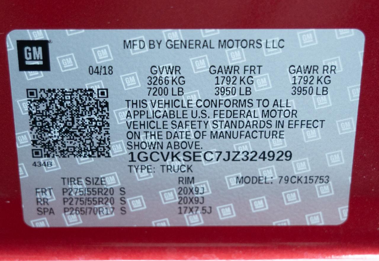 Chevrolet Silverado 1500 LTZ Double Cab Short Box 4WD 2018