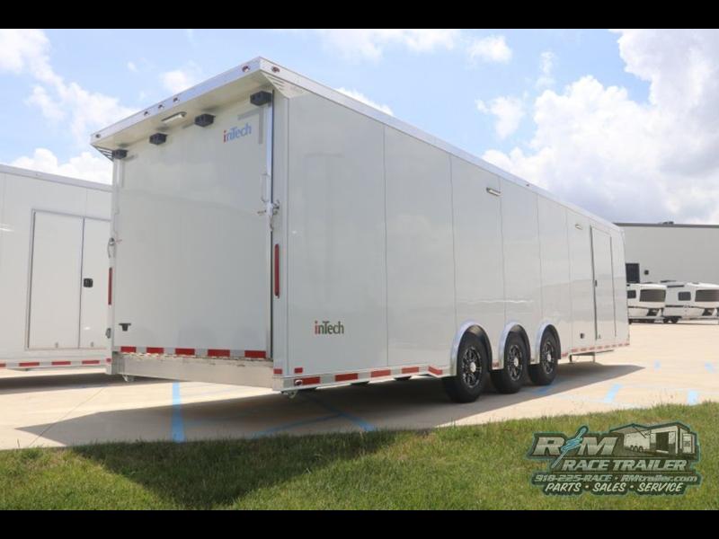 2026 Intech Trailers Lite Series 32FT ENCLOSED RACE TRAILER W/ROADSIDE CABINETS