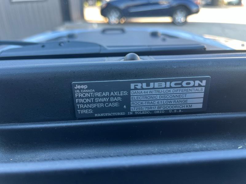 Jeep Wrangler JK Unlimited Rubicon 4WD 2018