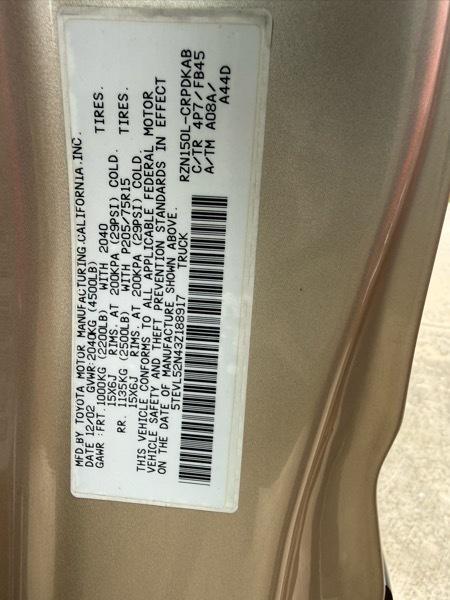 Toyota Tacoma Xtracab 2WD 2003