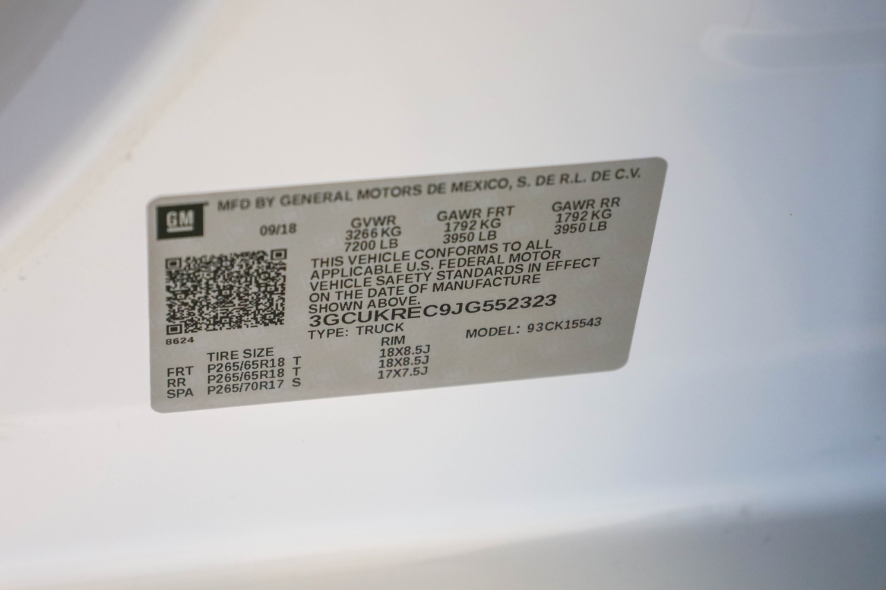 Chevrolet Silverado 1500 4WD Crew Cab 143.5" LT w/2LT 2018