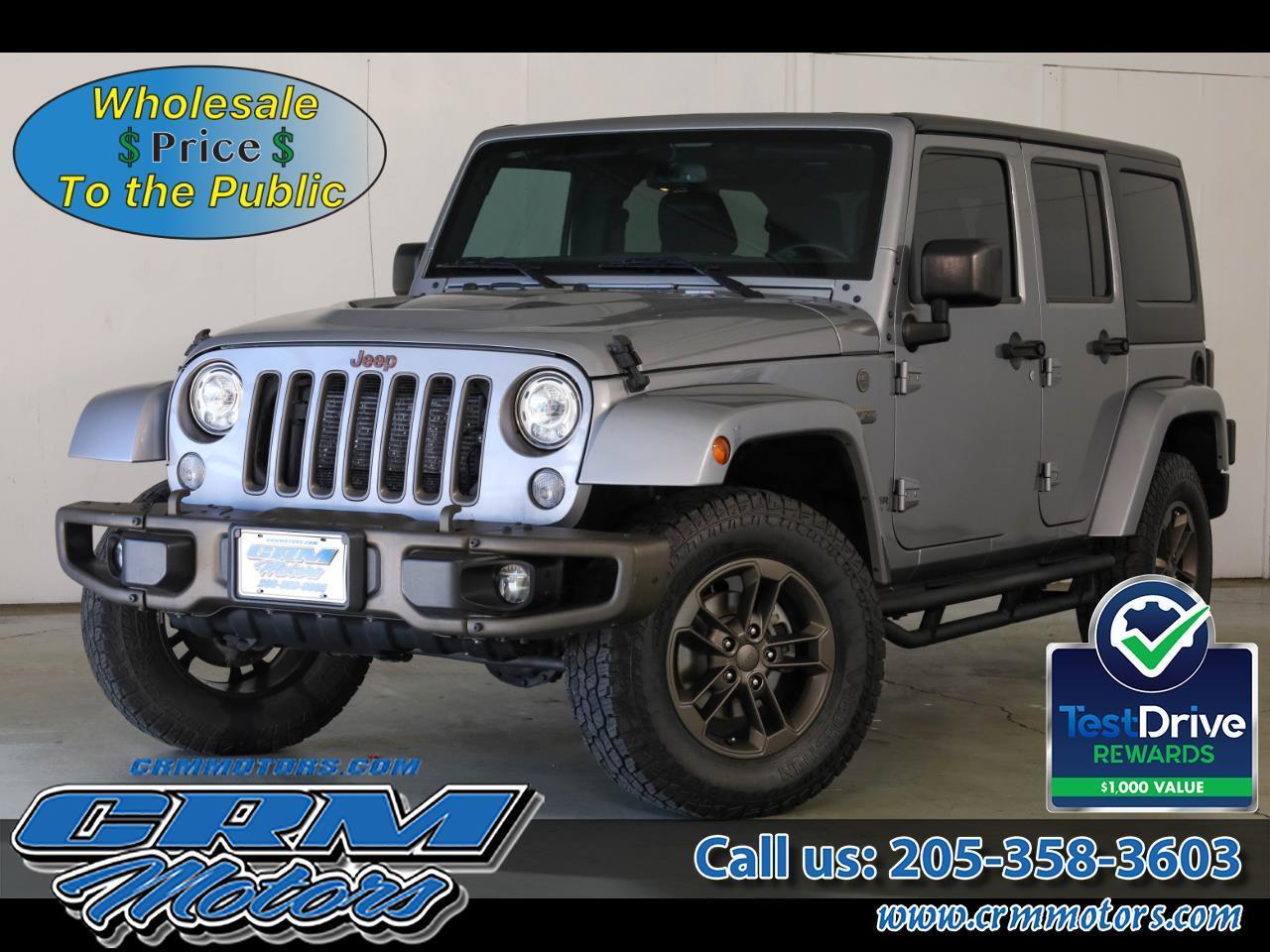 2017 Jeep Wrangler Unlimited 75th Anniversary 4x4 *Ltd Avail*