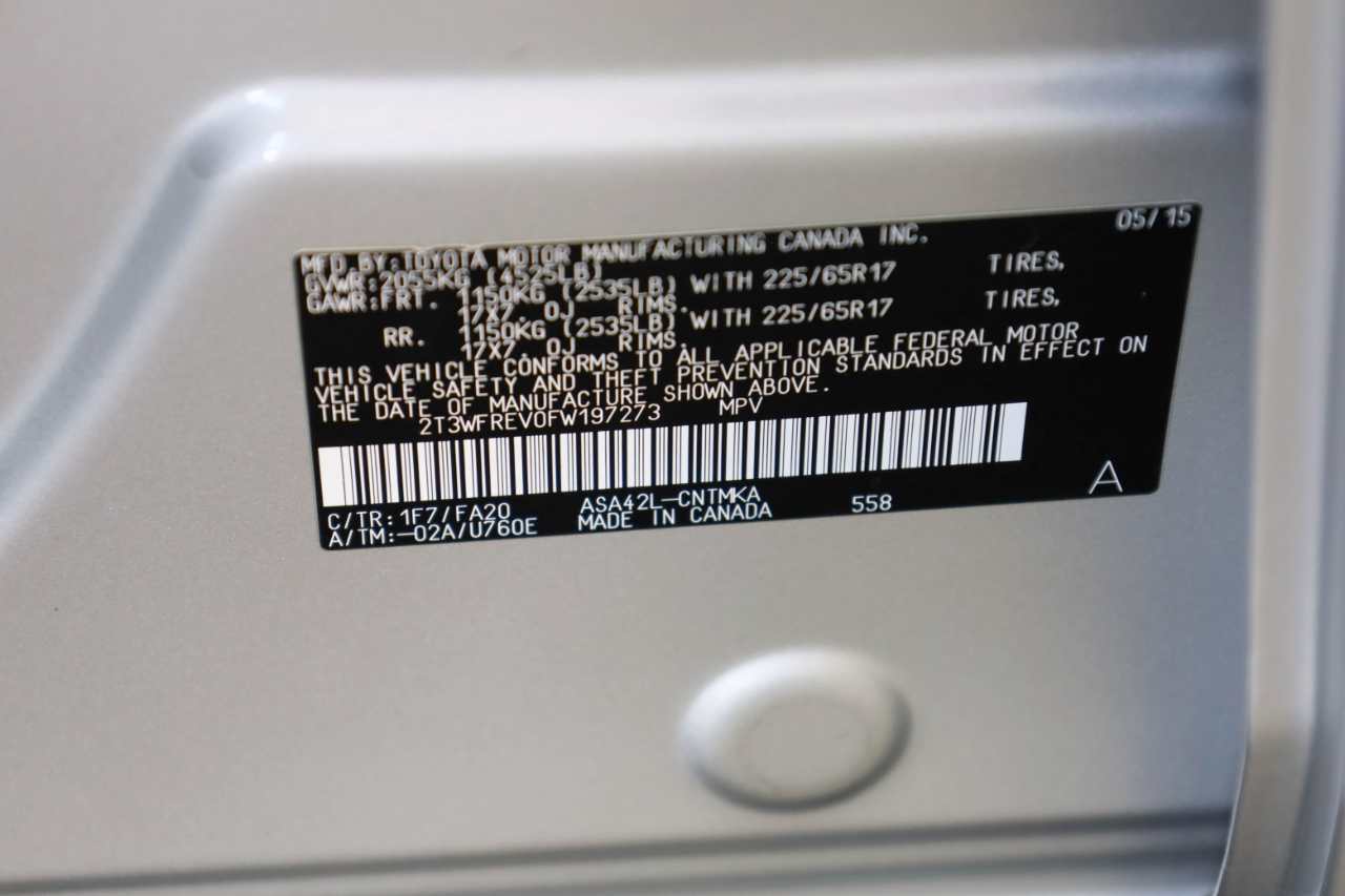 Toyota RAV4 FWD 4dr XLE (Natl) 2015