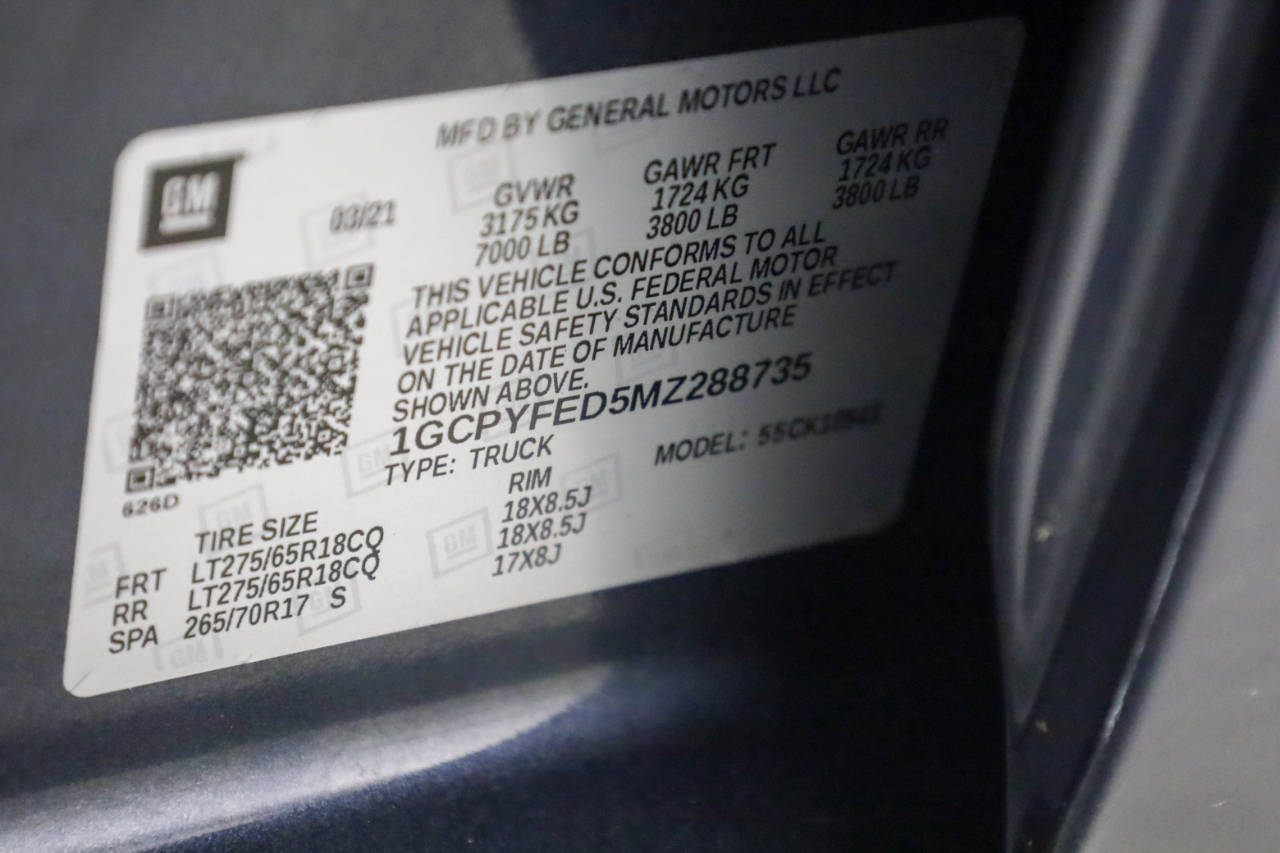 Chevrolet Silverado 1500 4WD Crew Cab 147" LT Trail Boss 2021