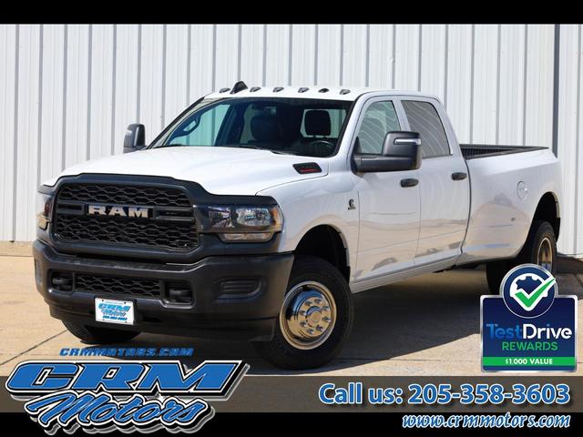 White 2023 RAM 3500 Tradesman Crew Cab LB DRW 4WD Pickup Truck Four-Wheel Drive Automatic