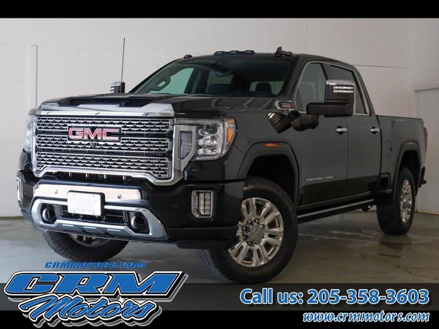 Black 2023 GMC Sierra 2500HD Denali Crew Cab 4WD Pickup Truck Four-Wheel Drive Automatic
