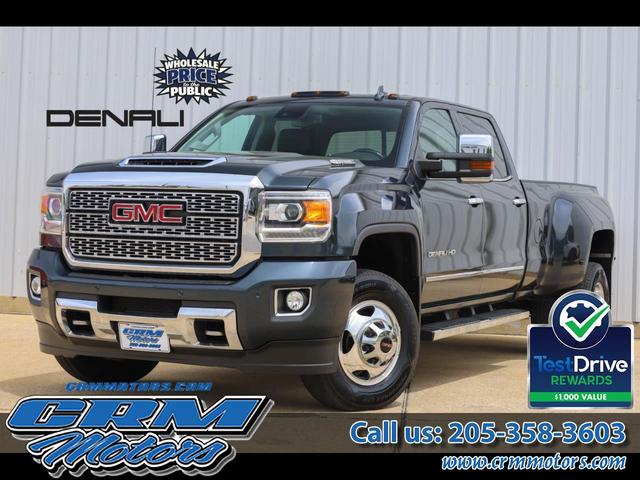 Gray 2018 GMC Sierra 3500HD Pickup Truck Four-Wheel Drive Automatic