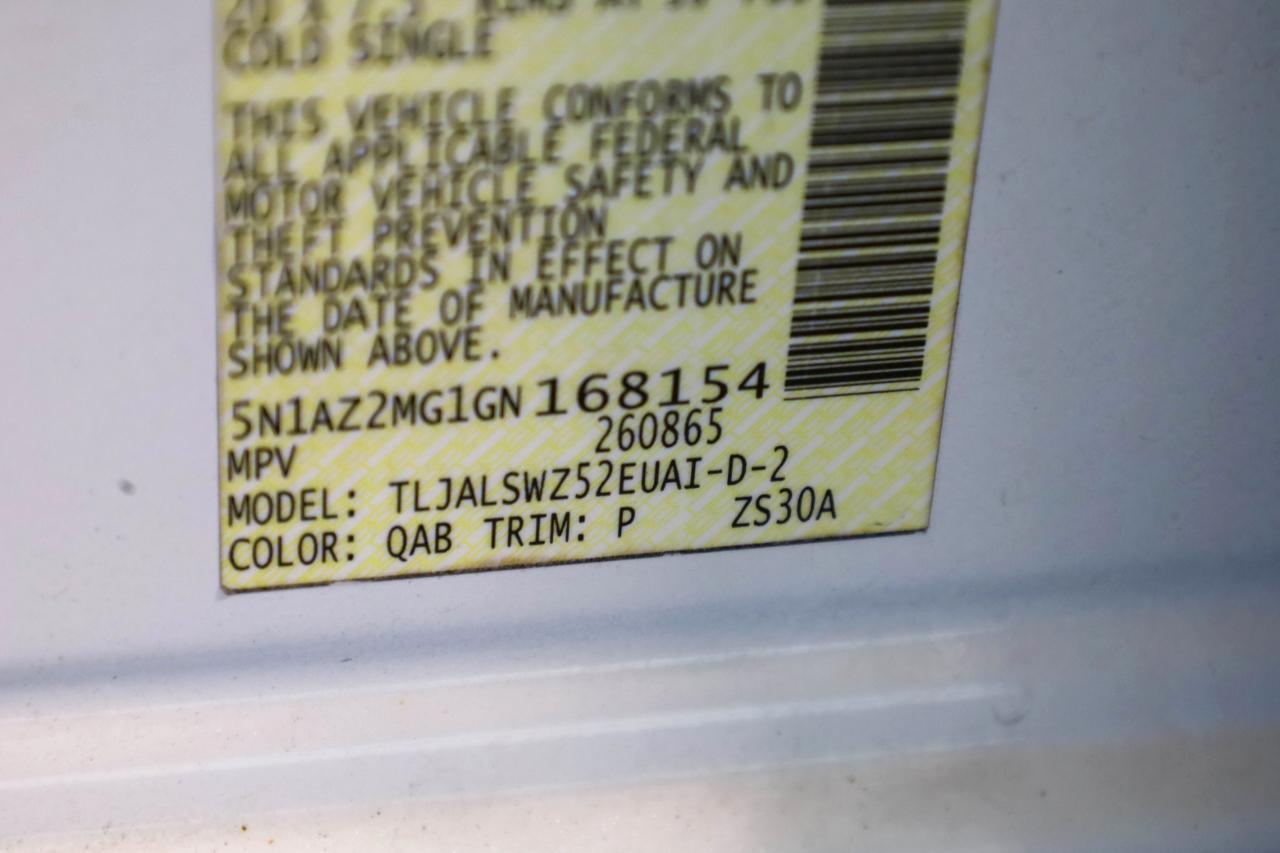 Nissan Murano FWD 4dr Platinum 2016