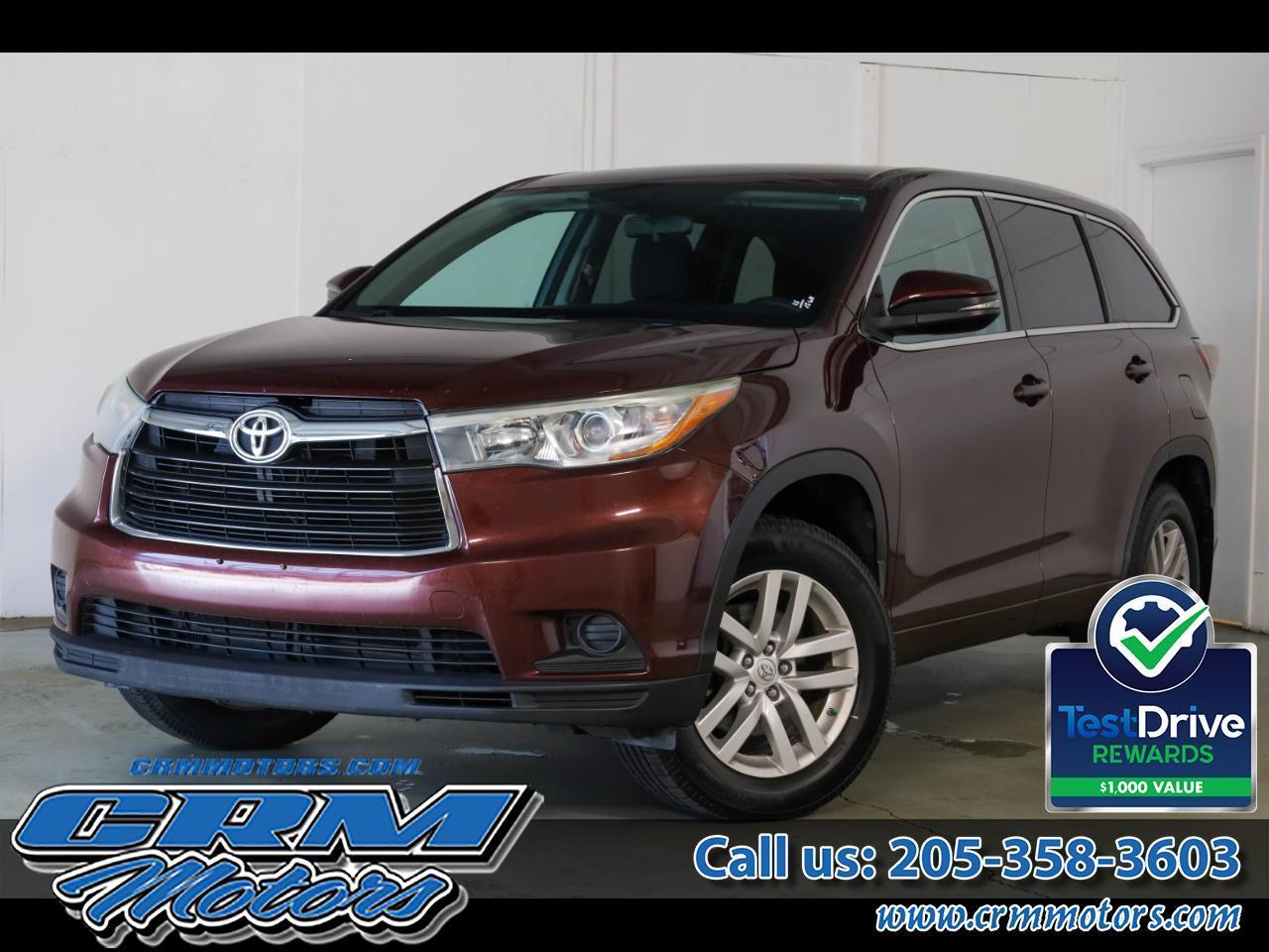 2015 Toyota Highlander AWD 4dr V6 LE (Natl)