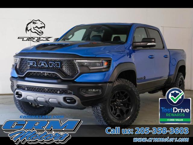 Blue 2021 RAM 1500 Pickup Truck All-Wheel Drive 8-Speed Automatic