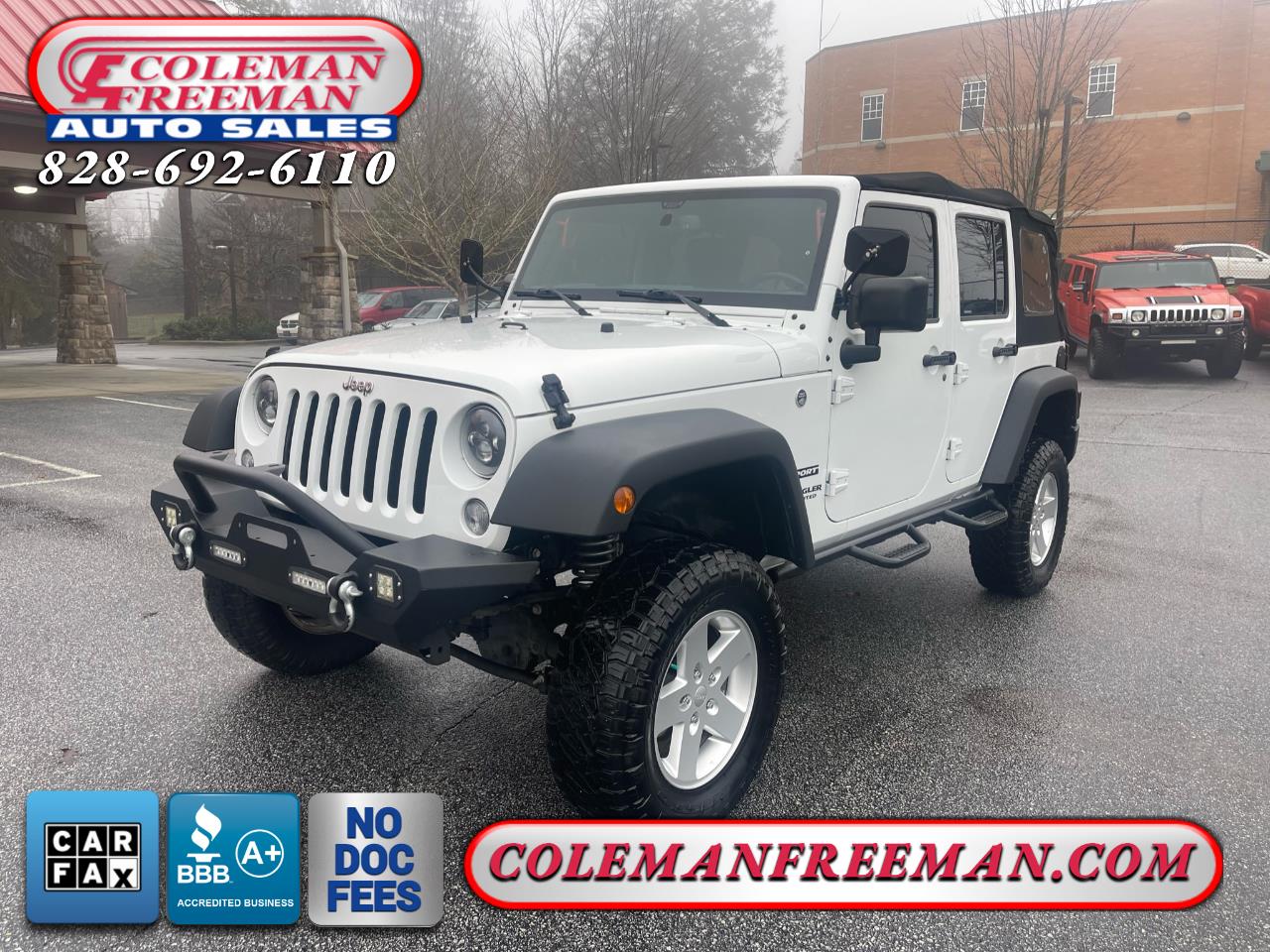 Used 2016 Jeep Wrangler Unlimited 4WD 4dr Sport for Sale in