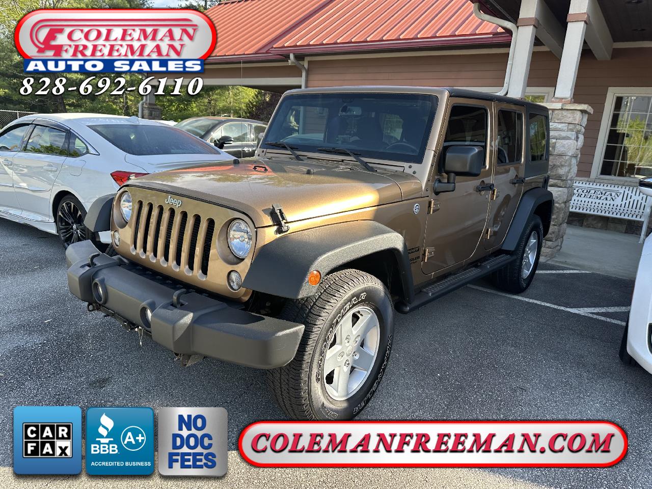 Used 2015 Jeep Wrangler Unlimited 4WD 4dr Sport for Sale in